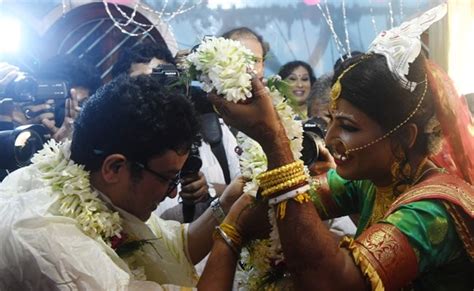 west bengal transgender couple marry in emotional ceremony