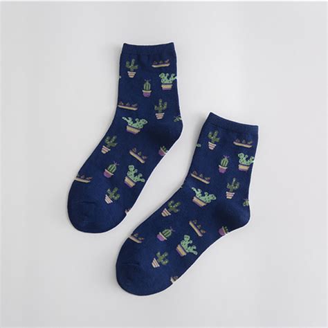 1 Pair New Autumn Cute Cotton Socks Ladies High Quality
