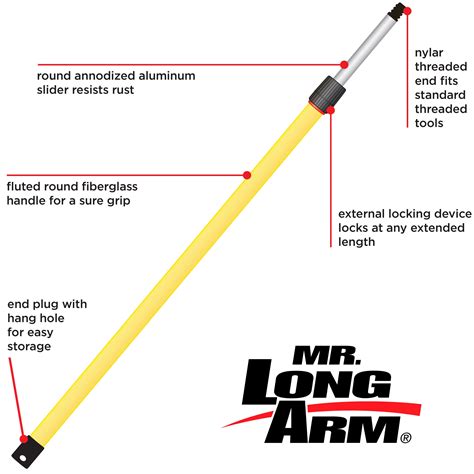 amazoncom  long arm  pro pole extension pole    foot