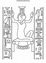 Egizi Antichi Geroglifici sketch template