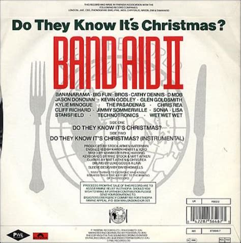 band aid     christmas band aid ii uk  vinyl single