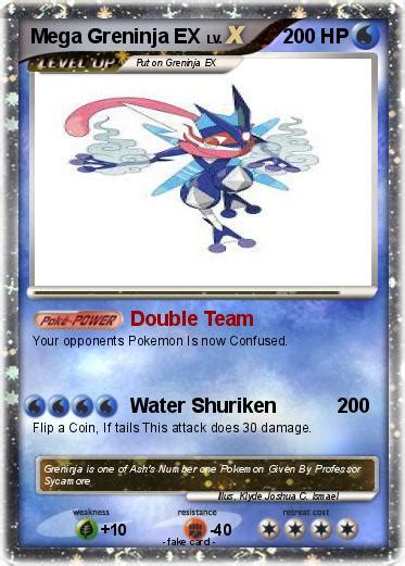 pokemon mega greninja    double team  pokemon card