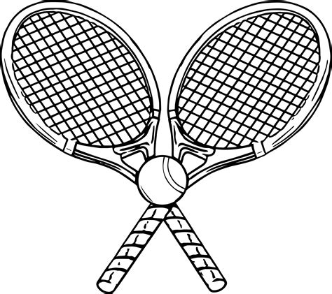 tennis ball coloring page page  lineqqcom coloring home