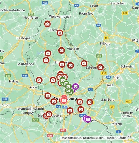 radars luxembourg google  maps
