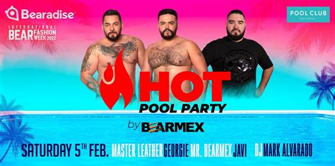 International Bear Fashion Week Hot Pool Party At Pool Club Casa