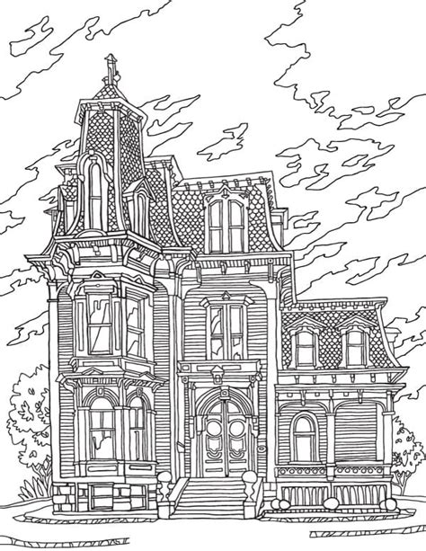 mansion coloring pages  printable coloring pages  kids