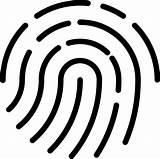 Icon Svg Thumbprint Fingerprint Clipart Transparent Background Clipground Onlinewebfonts Kindpng sketch template