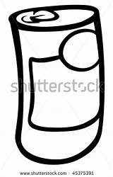 Beer Cartoon Vector Illustration Canned Stock Coloring Food Pages Search Shutterstock Clipart sketch template