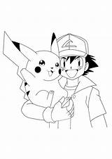 Ash Pokémon Goku sketch template