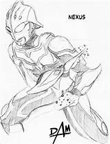 Nexus Drawing Ultraman Getdrawings sketch template