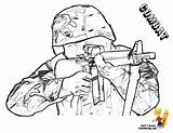 Coloring Army Soldier Pages Military Kids Combat Colouring Book Soldiers Rifle Boys Print sketch template
