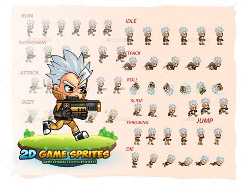 allan 2d game character sprites by pasilan graphicriver