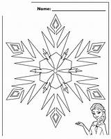 Coloring Snowflake Frozen Elsa Pages Colouring Snowflakes Disney Printable Print Sheet Christmas Pattern Template Color Fancy Info sketch template