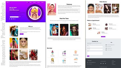 responsive beauty parlour website  htmlcss  bootstrap