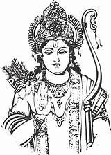 Ram Clipart Lord Rama Shri God Logo Clip Coloring Pages Sita Colouring Ji Gods Cliparts Hanuman Head Venkateswara Sketch Library sketch template
