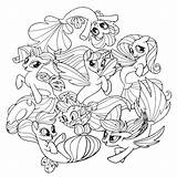 Pony Coloring Little Pages Movie Printable Mermaid Drawing Seaponies Color Print Kids Book Sea Games Hippogriff Friendship Colouring Ponies Scribblefun sketch template