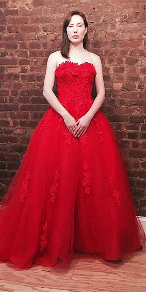 ball gown wedding dresses   gowns  guide red wedding dresses strapless wedding