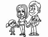 Colorear Famiglia Heureuse Felice Familias Caricatura Felices Ciudadania Familiares Desenho Acolore Família Stampare sketch template