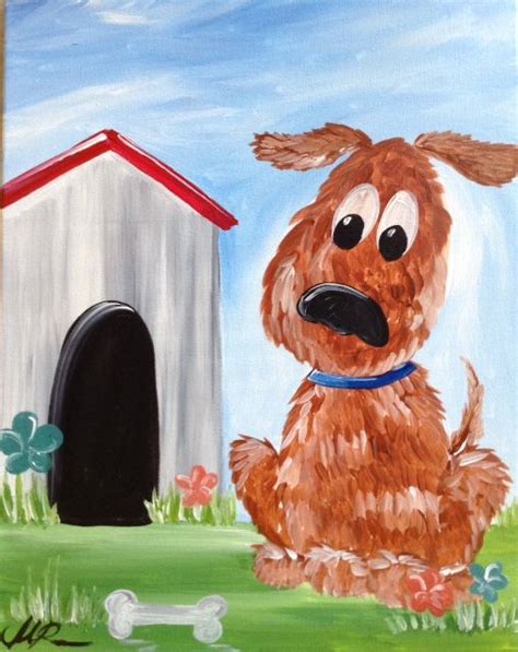 puppy painting  childrens paint classes  painted studios easy