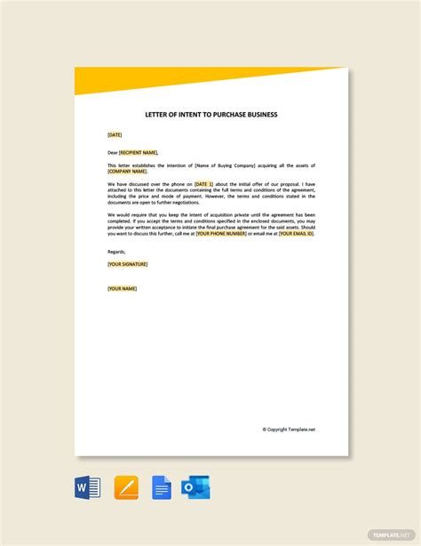 purchase offer letter   business infoupdateorg