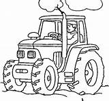 Tractor Coloring Pages Drawing Easy Printable Kids Print Colouring Farm Color Line Sheets Deere John Farmer Book Boys Getdrawings Cute sketch template