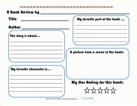 printable childrens book template   printable blank