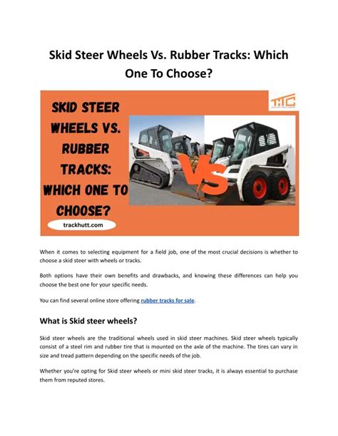 skid steer wheels  rubber tracks    choose powerpoint  id