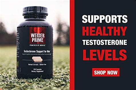 Suplemento Weider Prime Saludable De Testosterona Para Hombr Mercado