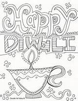 Diwali Coloring Pages Happy sketch template