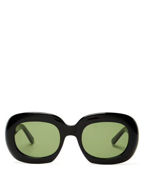 céline eyewear oversized round frame acetate sunglasses eyewear