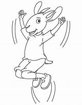 Jump Coloring Goat Pages Goats Pygmy Popular sketch template