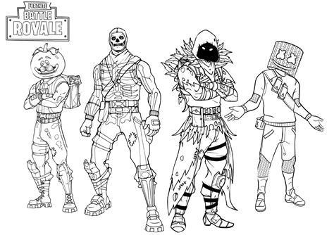 fortnite coloring pages printable skins picture fortnite coloring