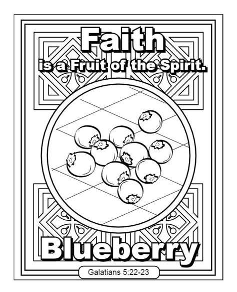 fruit   spirit coloring page spirit fruit coloring fruits kids