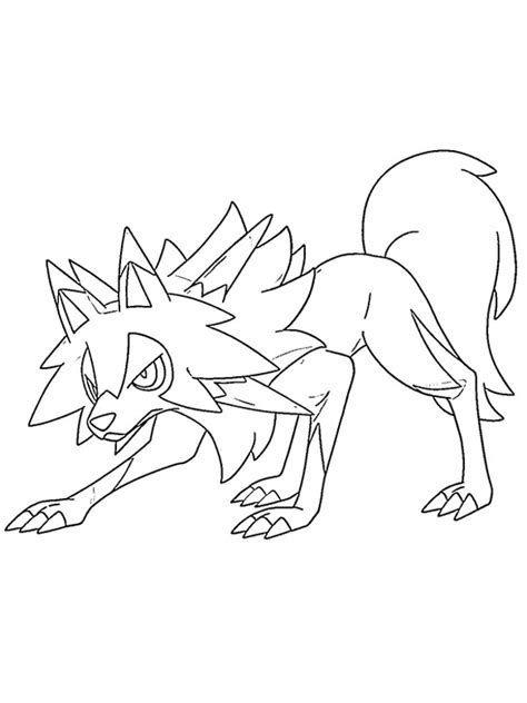 pokemon coloring pages rockruff  coloring pages