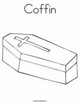 Coffin Coloring Drawing Pages Halloween Template Line Kids Drawings Color Boo Print Outline Google Paintingvalley Twistynoodle Built California Usa Noodle sketch template