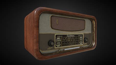 vintage radio    model  loic atloichuet ebf sketchfab