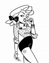 Rockabilly Pinup Genevieve Clipartmag sketch template