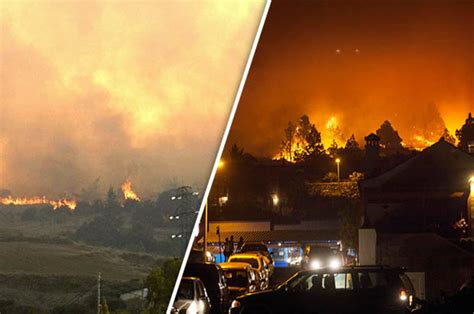 Gran Canaria Weather Huge Forest Fires Ravage Popular Spanish Island