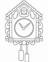 Clock Coloring Fancy Pages Kids sketch template