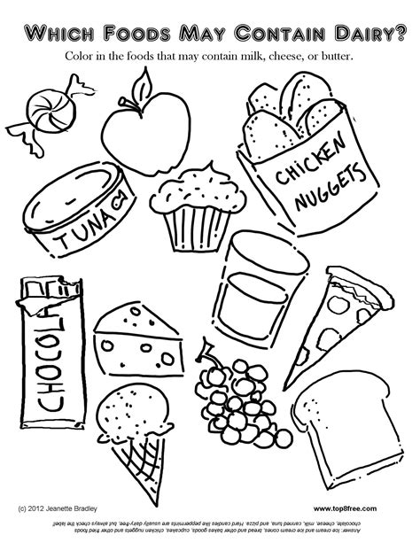 food colouring pages  printable food coloring pages  kids