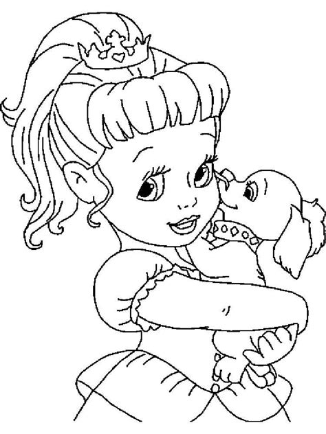 baby princess coloring pages