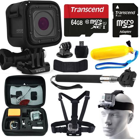 gopro hero session hd action camera chdhs    piece accessories bundle includes gb