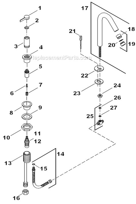 kohler    parts list  diagram ereplacementpartscom