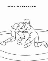 Wrestling Scribblefun Coloringfolder sketch template