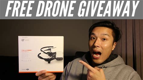 dji tello drone giveaway    reaching  subscribers ended youtube