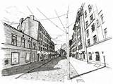 Riga Perspectives Sketsa Perspektif Croquis sketch template
