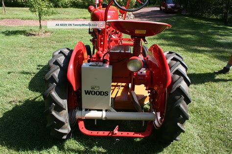 farmall cub tractor totally restored    woods belly mower images   finder