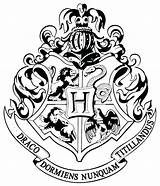 Hogwarts Potter Harry Crest Coloring Pages Logo Gryffindor House Clip Official Drawing Nicepng Poster Printable Transparent Stickers School Color Fandom sketch template