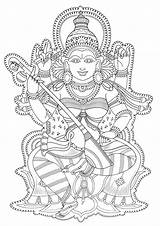 Krishna Coloring Pages Print sketch template
