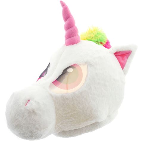 unicorn maskimal adorable large plush head mask accessory walmartcom